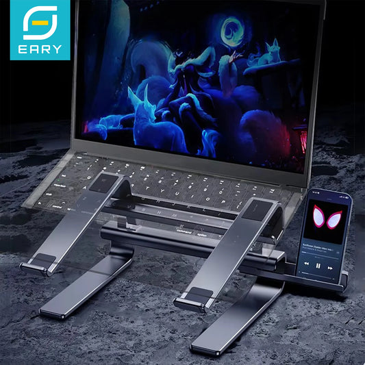 💻✨ Eary Aluminum Laptop Stand – Εργονομική Ρυθμιζόμενη Βάση Γραφείου 🎯