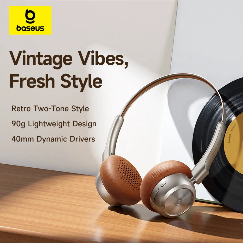 Baseus BH1 Air Wireless Headphones με Bluetooth 6.0, ENC Noise Cancellation & 80h Αυτονομία