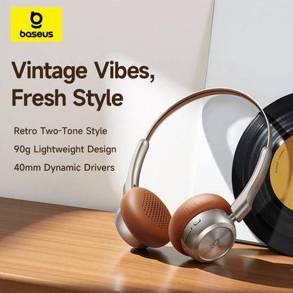 Baseus BH1 Air Wireless Headphones με Bluetooth 6.0, ENC Noise Cancellation & 80h Αυτονομία