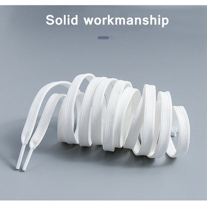 👟 Κλασικά Μαύρα & Άσπρα Επίπεδα Κορδόνια Παπουτσιών – Αντιολισθητικά & Ανθεκτικά