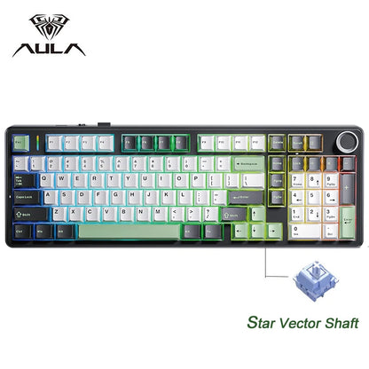 ⌨️🎮 AULA F99PRO Gaming Keyboard – Pro-Level Εμπειρία Πληκτρολόγησης με 3 Τρόπους Σύνδεσης & Gasket Design!