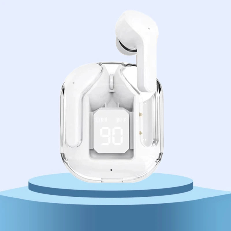 🎧✨ TWS Wireless Transparent Earphones – Bluetooth 5.1 με ENC, LED Display & Stereo HiFi Ήχο