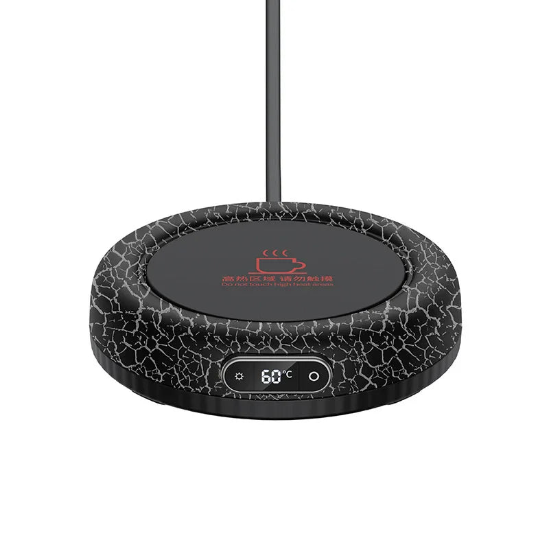 🔥☕ Ηλεκτρικό Υπόθερμο Ποτηριού με LED Lava Light – Για Ζεστά Ροφήματα Όλη Μέρα! ☕🔥  Lava Atmosphere Constant Temperature Coaster