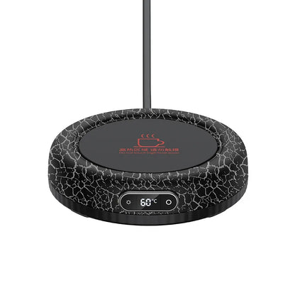 🔥☕ Ηλεκτρικό Υπόθερμο Ποτηριού με LED Lava Light – Για Ζεστά Ροφήματα Όλη Μέρα! ☕🔥  Lava Atmosphere Constant Temperature Coaster