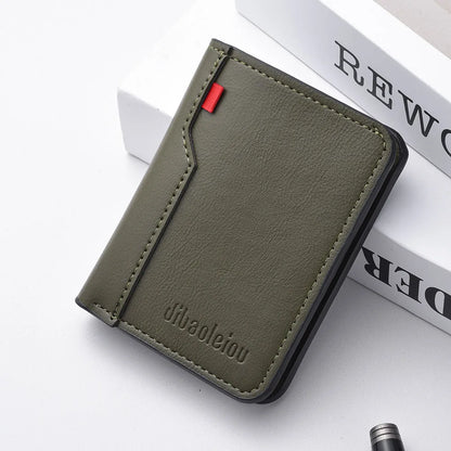 👛 Ανδρικό Mini Πορτοφόλι – Ultra-thin PU Leather, Κομψό & Ελαφρύ 💼✨