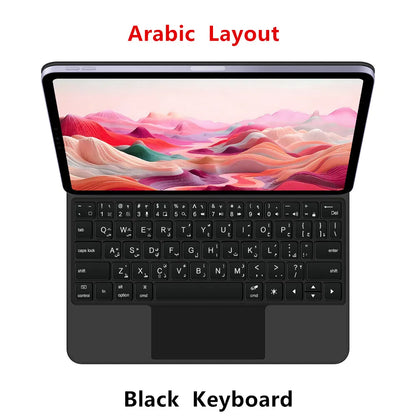 💻✨ Magic Keyboard Case με Backlight & Touchpad για iPad 10th & iPad A16 11th Gen (2025) ✨📱