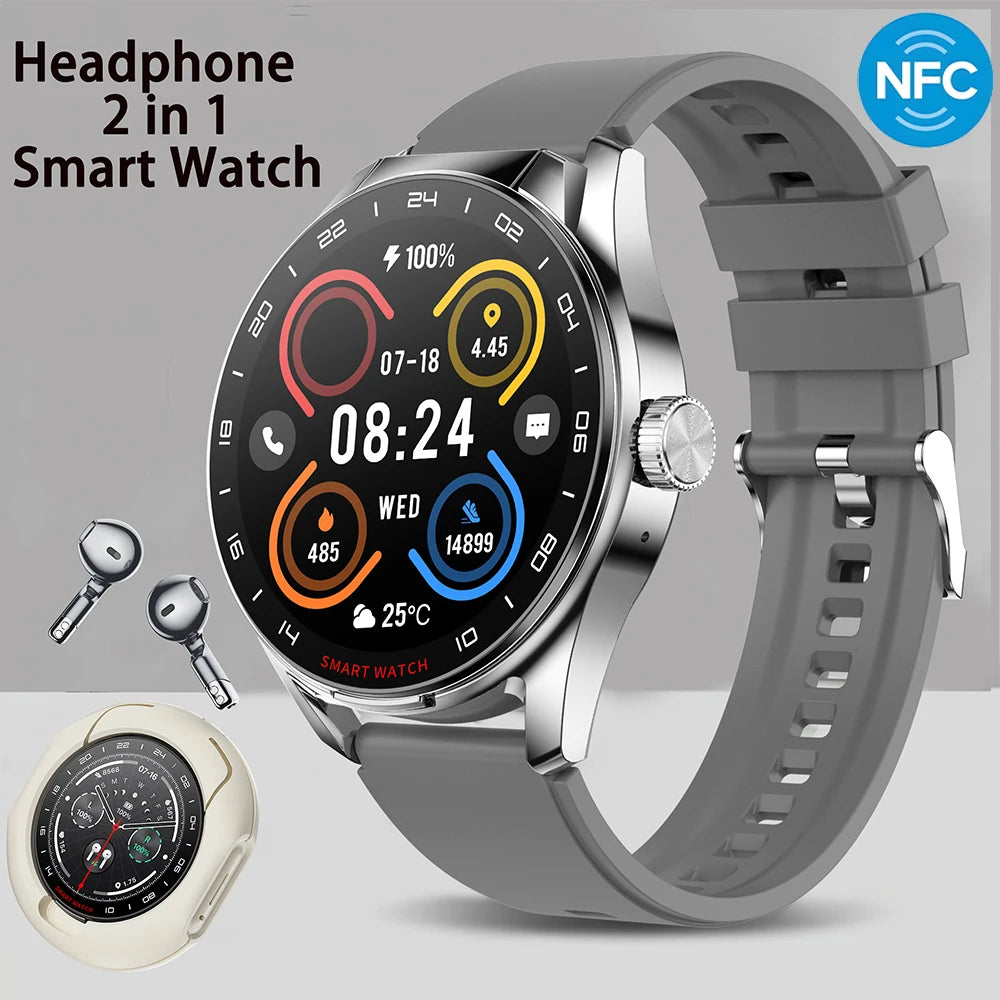⌚ GEJIAN D9 – Smart Watch με Ενσωματωμένα Bluetooth Ακουστικά 2-σε-1 | NFC, Κλήσεις, Καρδιακός Ρυθμός & Πολλαπλά Sports Modes