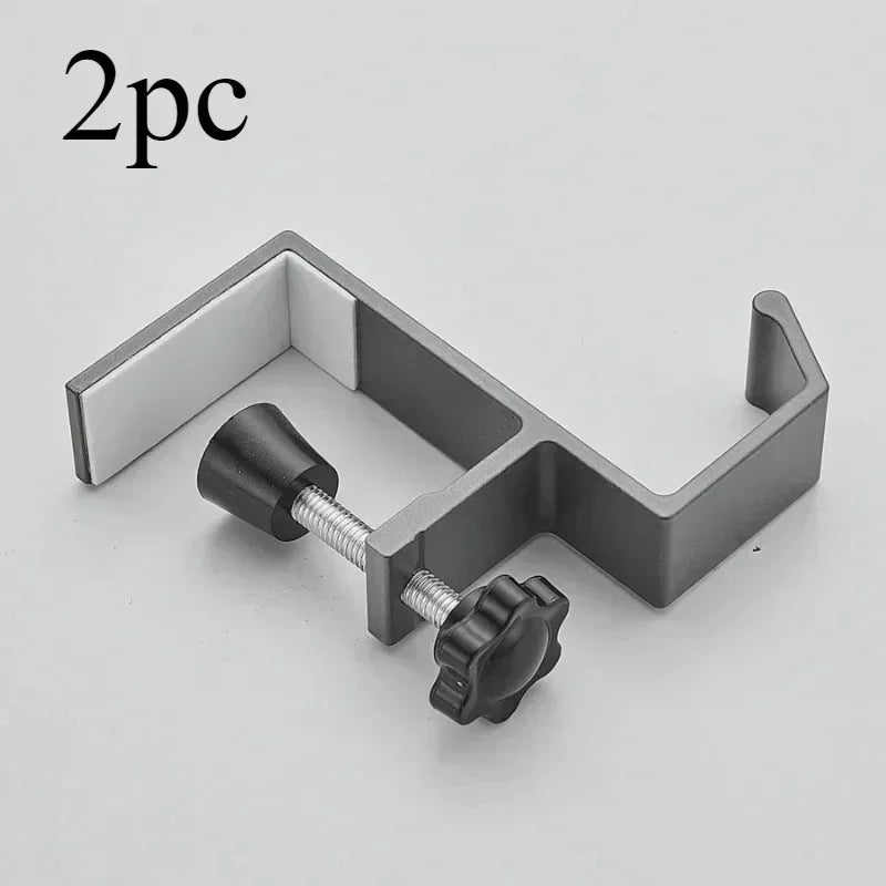 Adjustable Desk Edge Hook for Headset & Backpack – Metal No-Drill Desk Hook
