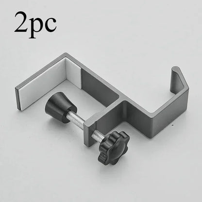 Adjustable Desk Edge Hook for Headset & Backpack – Metal No-Drill Desk Hook