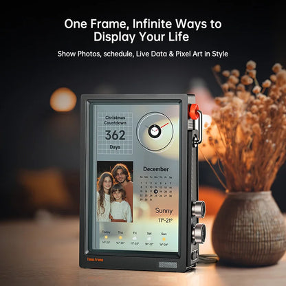 Divoom Times Frame Smart HD Screen 10.1” – Smart Digital Frame, Clock & Productivity Hub