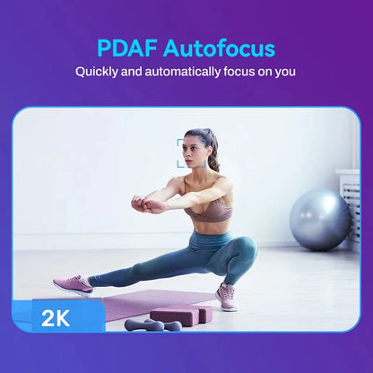 🎥✨ Xiaomi 2K/1080P Full HD Webcam 60FPS | Autofocus TOF 🚀 με Διπλό Μικρόφωνο 🎤 & 360° Περιστροφή 🔄