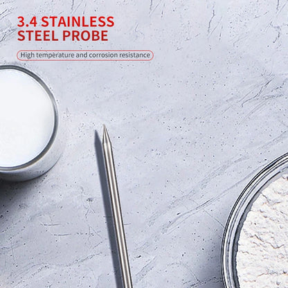 🌡️ Ψηφιακό Θερμόμετρο Κουζίνας με Ανοξείδωτη Βελόνα – Για Ψήσιμο, Υγρά & Μαγειρική 🍖🥛