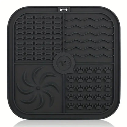 Silicone Lick Mat 🐶🍽️ | Slow Feeder & Distraction Pad 🛁 | Suction Base 🧲 | For Training & Bath Time ✅