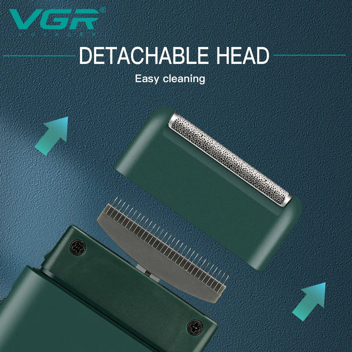 🧔 VGR V-390 Mini Electric Shaver – Επαναφορτιζόμενη Ξυριστική Μηχανή με Trimmer & Διπλή Λεπίδα | Compact, Αθόρυβη & Ανοξείδωτη