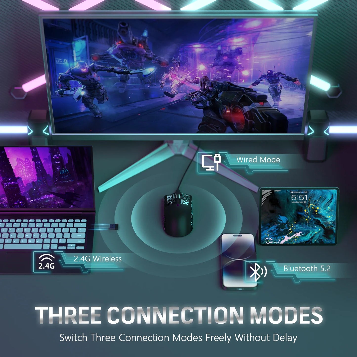 🎮⚡ ATTACK SHARK X11 – Wireless Gaming Mouse με PixArt PAW3311 & Charging Dock ⚡🎮