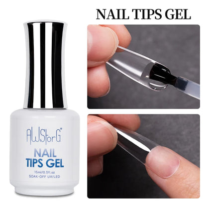 💅✨ AWStorG 3 in 1 Nail Tips Glue Gel – Πολυχρηστική Κόλλα & Gel για Τέλειο Μανικιούρ 🎯