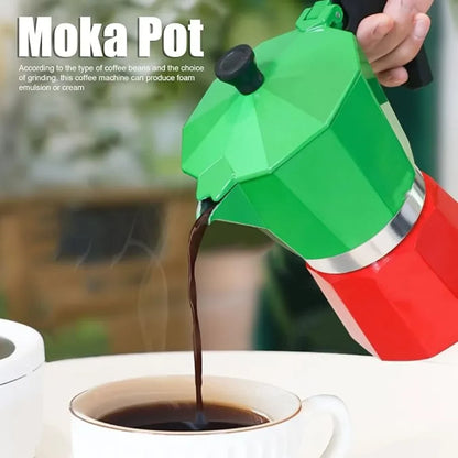 ☕✨ Κλασική Αλουμινένια Moka Pot – Ιταλικός Espresso στο Σπίτι ή στη Βόλτα! ✨☕  Aluminum Moka Coffee Pot – Italian Style Stovetop Espresso Maker