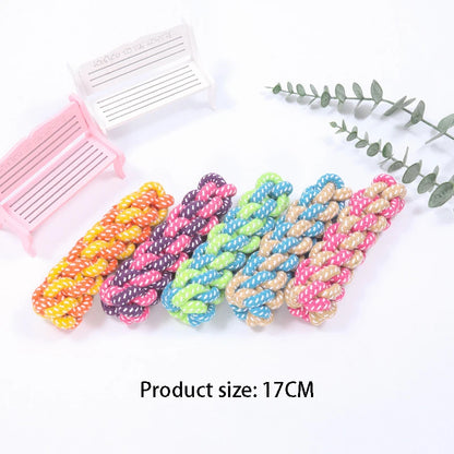 Mini Dog Rope Toy 🐶🪢 | Cotton Ball for Chewing 🦷 | Interactive & Tooth-Friendly ✅ | For Small & Large Dogs 🐕🐾
