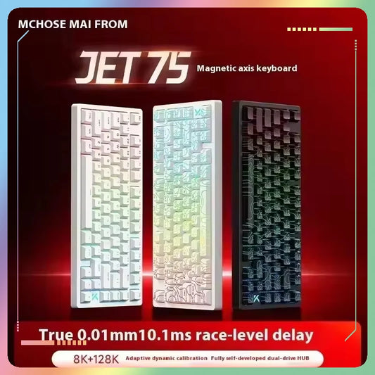 ⌨️⚡ MCHOSE Jet 75 Gaming Mechanical Keyboard – 8K Πολύ Χαμηλό Latency, Μαγνητικοί Διακόπτες, Gasket Mount Για gamers που δεν κάνουν καμία υποχώρηση σε ταχύτητα, αίσθηση και απόδοση!