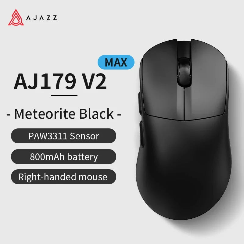 🖱️🔥 AJAZZ AJ179 V2 / V2 MAX Wireless Gaming Mouse – 12.000 DPI | PAW3311 | Magnetic Charging Base 🎮✨