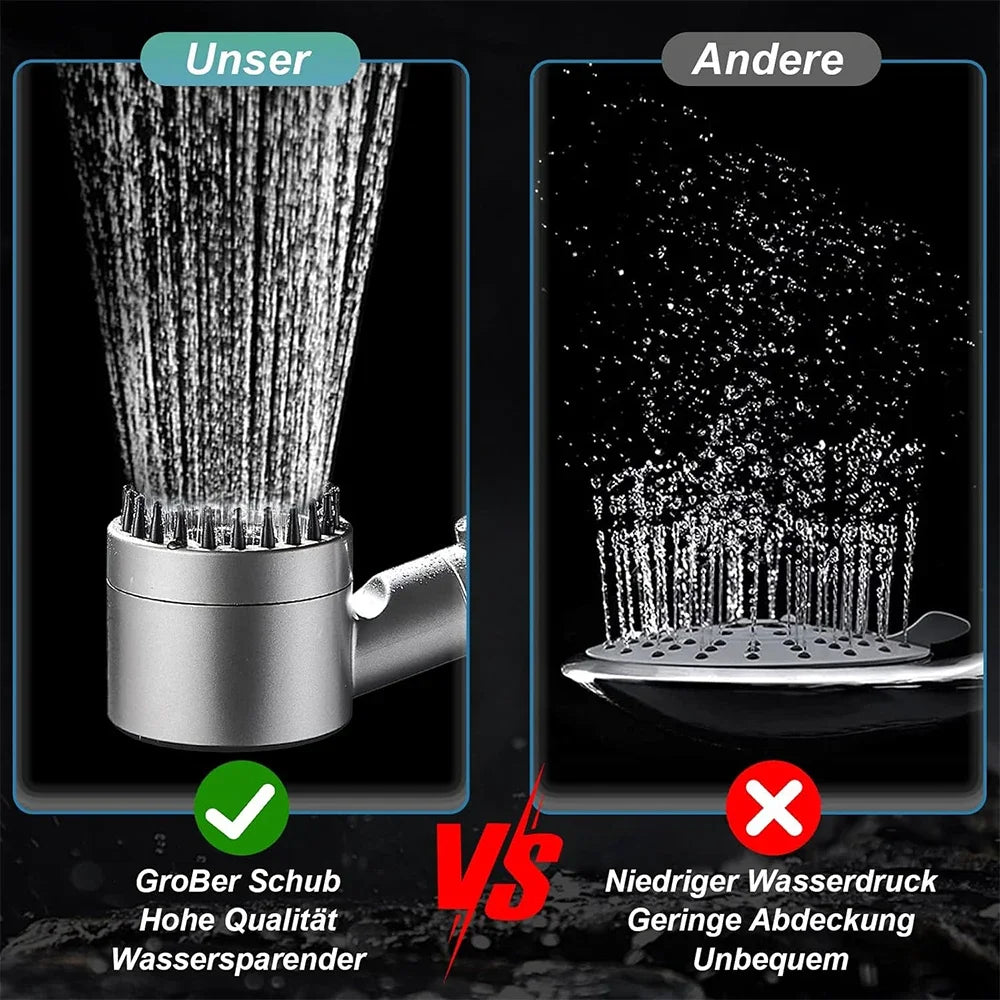 🚿 3 Modes High Pressure Shower Head – Ντους Υψηλής Πίεσης με Ενσωματωμένο Φίλτρο, Διακόπτη ON/OFF & Massage Spa Λειτουργία