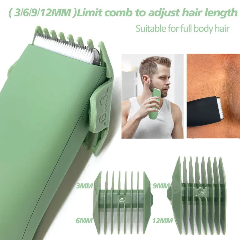 ✂️ Men’s Body & Groin Trimmer – IPX7 Αδιάβροχη Ηλεκτρική Μηχανή Ανδρικής Περιποίησης με Κεραμική Λεπίδα