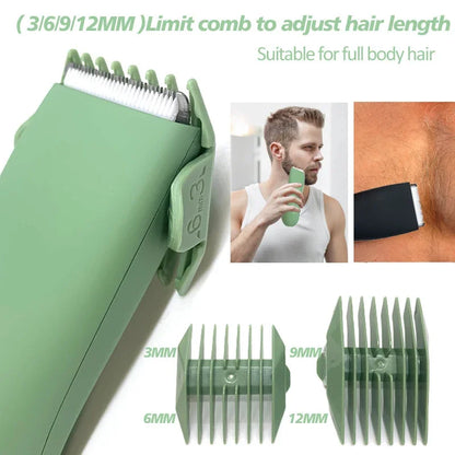 ✂️ Men’s Body & Groin Trimmer – IPX7 Αδιάβροχη Ηλεκτρική Μηχανή Ανδρικής Περιποίησης με Κεραμική Λεπίδα