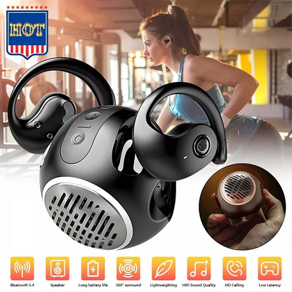 🎧 JM13 PRO 2-in-1 Open Bluetooth Earphones – Ασύρματα Ακουστικά με Subwoofer Speaker, HD Κλήσεις & Bluetooth 5.4 | OWS Design & Εργονομική Άνεση