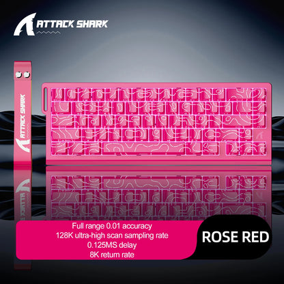 ⌨️⚡ ATTACK SHARK X68HE – Ενσύρματο Μαγνητικό Gaming Keyboard με 0.01mm Rapid Trigger, 8000Hz Polling Rate & RGB 16.8M 🎮✨