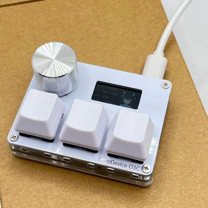 ⌨ O3C SayoDevice OSU Rapid Trigger Keyboard Hall Effect Magnetic Pink Switches • 8000Hz • Rapid Trigger • 0.05mm • Knob & IPS Screen • Copy/Paste Shortcuts