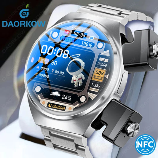 ⌚ DAORKOW GT96 – TWS 2-σε-1 Smart Watch με Ενσωματωμένα Bluetooth Ακουστικά | Κλήσεις, NFC, Παρακολούθηση Υγείας & Μουσική