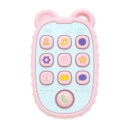 🍼📱 Baby Silicone Teether σε Σχήμα Κινητού 👶✨ (Moonpie)