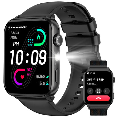 ⌚ Blackview R30 Max – Smartwatch 1.91” με LED Flashlight, Bluetooth Κλήσεις & 100+ Αθλητικά Modes