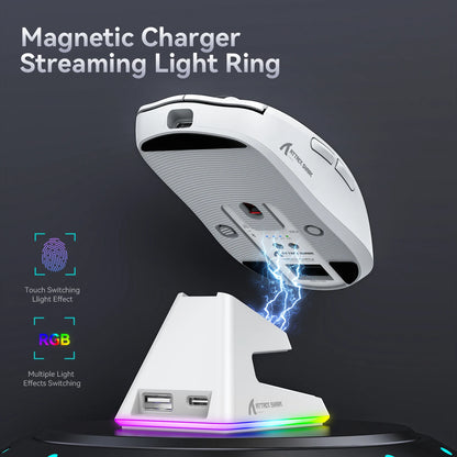 🎮🦈 Attack Shark X6 Wireless Gaming Mouse – 3-Modes, High Precision, Rechargeable 🖱️ Απόλαυσε απόλυτη ελευθερία και άνεση στο gaming και την εργασία!