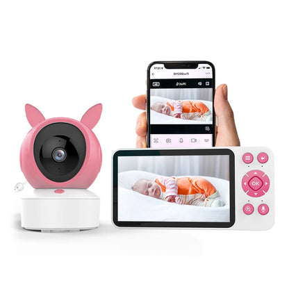🍼📹 Danmini Smart Baby Monitor – Με Tuya App & Οθόνη 5” HD Η πιο έξυπνη και ασφαλής λύση για να έχεις το μωρό σου πάντα μπροστά σου – όπου κι αν είσαι! 💖