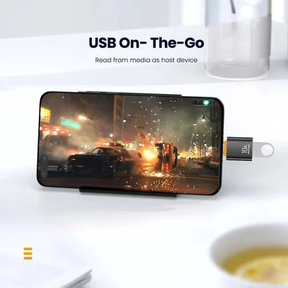 🔌⚡ USB A → USB-C OTG Adapter – 10A/6A Fast Charge & USB 3.0 Data Converter 🎯