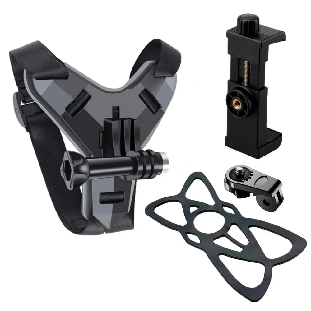 🏍️📷 Βάση Κράνους για GoPro & Smartphone – Universal Strap Mount Holder για Action Cameras & Κινητά 📱🎥