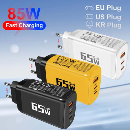 ⚡ 85W GaN USB Type-C Charger QC3.0 PPS PD – Για iPhone, MacBook, Samsung & Laptop