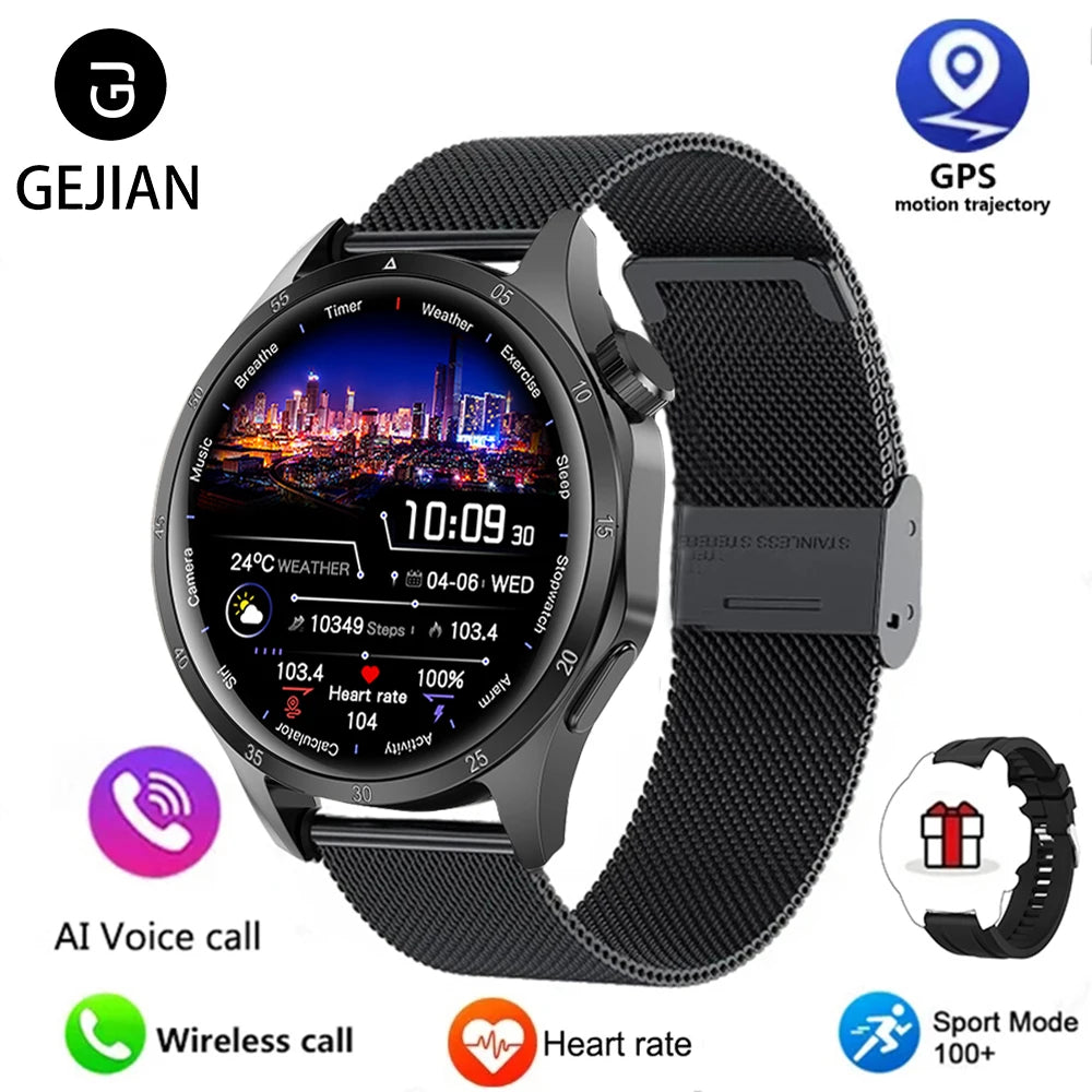 ⌚ 2025 New Men's Smart Watch - AMOLED | GPS | BT Call | NFC