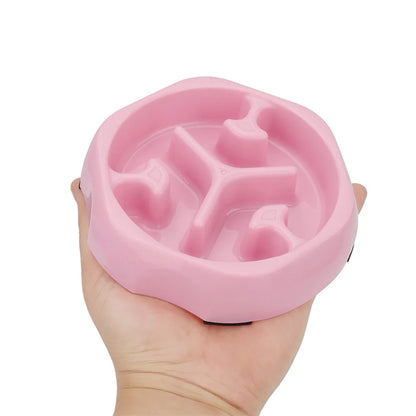 Slow Feeder Bowl 🐾🍽️ | Anti-Choke Design 😸🐶 | For Small Dogs & Cats 🐕🐈 | Square/Round Shape ✅
