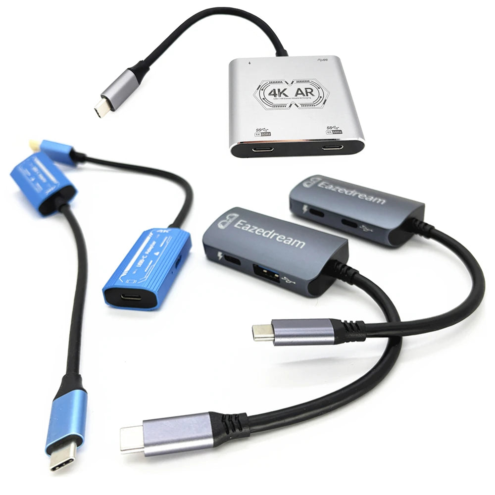 AR Glasses HUB – Multi-Device Adapter για Xreal, Rokid, Viture & Rayneo (4K / 100W)