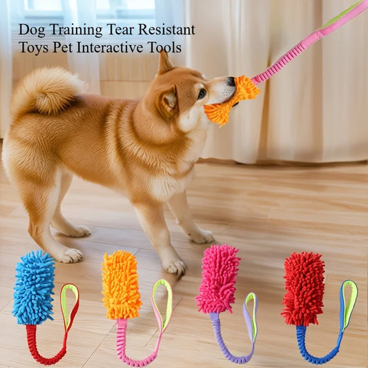 Dog Training Rope Toy 🐶🪢 | Plush + Rope Ball 🎾 | Bite-Resistant & Anti-Tear 💪 | Teeth Cleaning & Puzzle Play 🧠