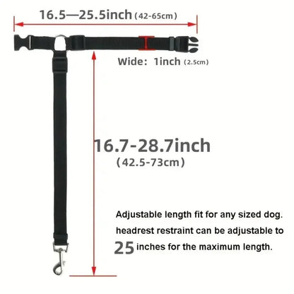 🚘🐾 Adjustable Pet Car Seat Belt – Ζώνη Ασφαλείας Καθίσματος για Μικρούς Σκύλους & Γάτες 🛡️🐶 Ασφαλείς μετακινήσεις χωρίς άγχος – εύκολη σύνδεση στο προσκέφαλο!