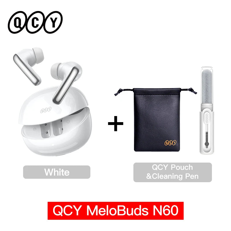 🎧 QCY MeloBuds N60 – Bluetooth 6.0 Earbuds με ANC, LDAC & 45H Αυτονομία