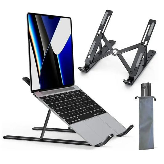 💻✨ Αναδιπλούμενη Αλουμινένια Βάση Laptop – Ρυθμιζόμενη & Εργονομική 🎯