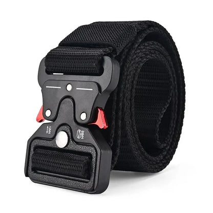 🎒🪖 Men’s Outdoor Multi-Function Belt – Hybrid Canvas/Nylon Tactical Ζώνη με Ανθεκτική Αγκράφα
