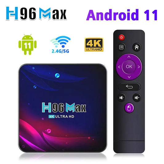 📺 H96 Max V11 Smart TV Box – Android 11, 4GB RAM, 4K @ 60Hz