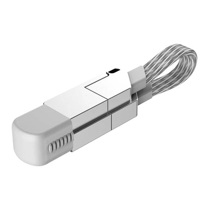 🔌✨ Multi Charging Cable 4-in-1 – Fast PD 60W | Magnetic | Keyring Design Η πιο έξυπνη λύση για ταξίδια & καθημερινότητα! 🌍🔋