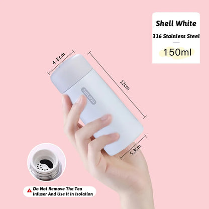 🥤 Mini Θερμός Κούπα 150ml | 304 Stainless Steel Travel Tumbler – Vacuum Insulated Portable Thermos Cup