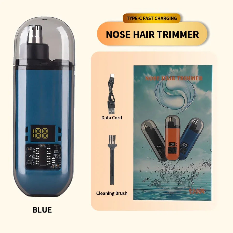 👃✂️ 2 σε 1 Electric Ear & Nose Hair Trimmer – Επαγγελματικό & Ανώδυνο για Άνδρες ✨